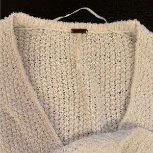 Free people 100% cotton white sweater